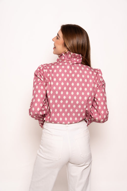 Blusa Estampada Rosa