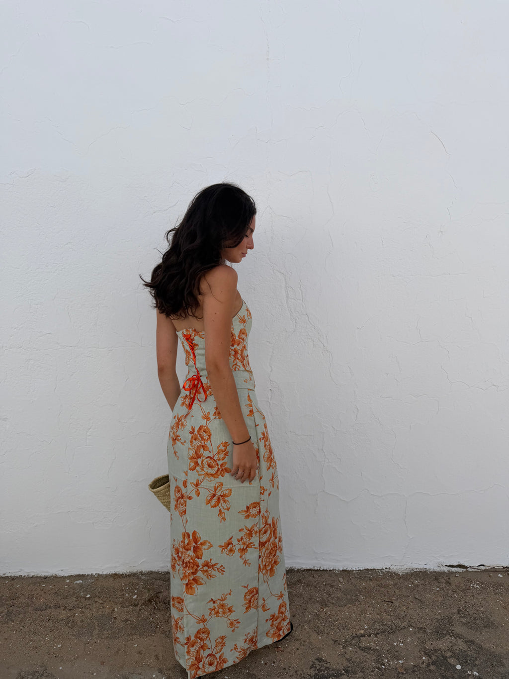Corsé Estampado Naranja
