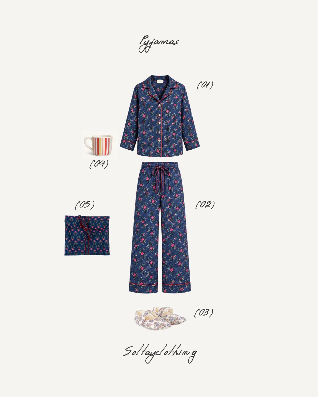 Pijama Azul Marino