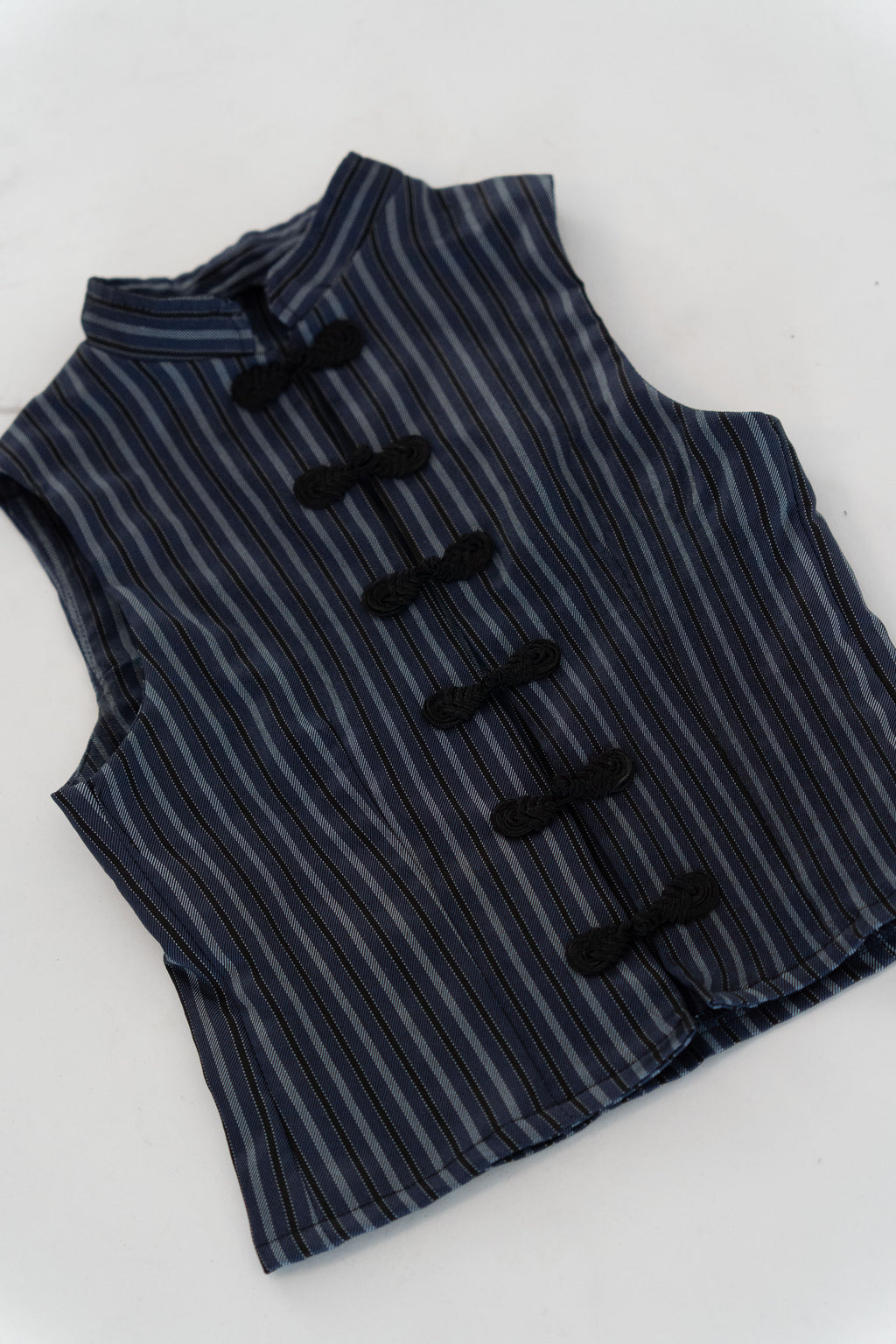 Top Asiático Tejido Rayas