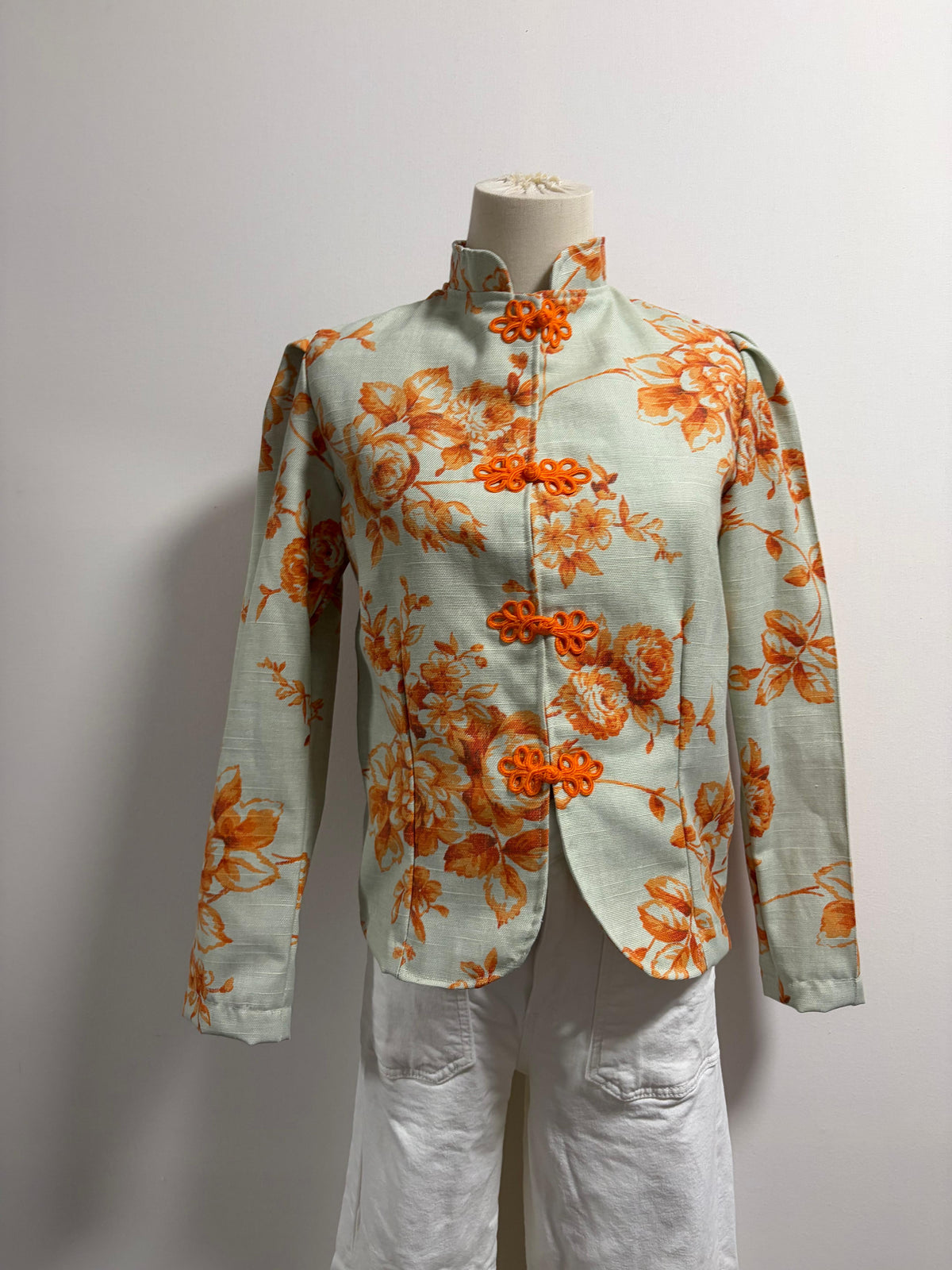 Chaqueta Estampada Naranja