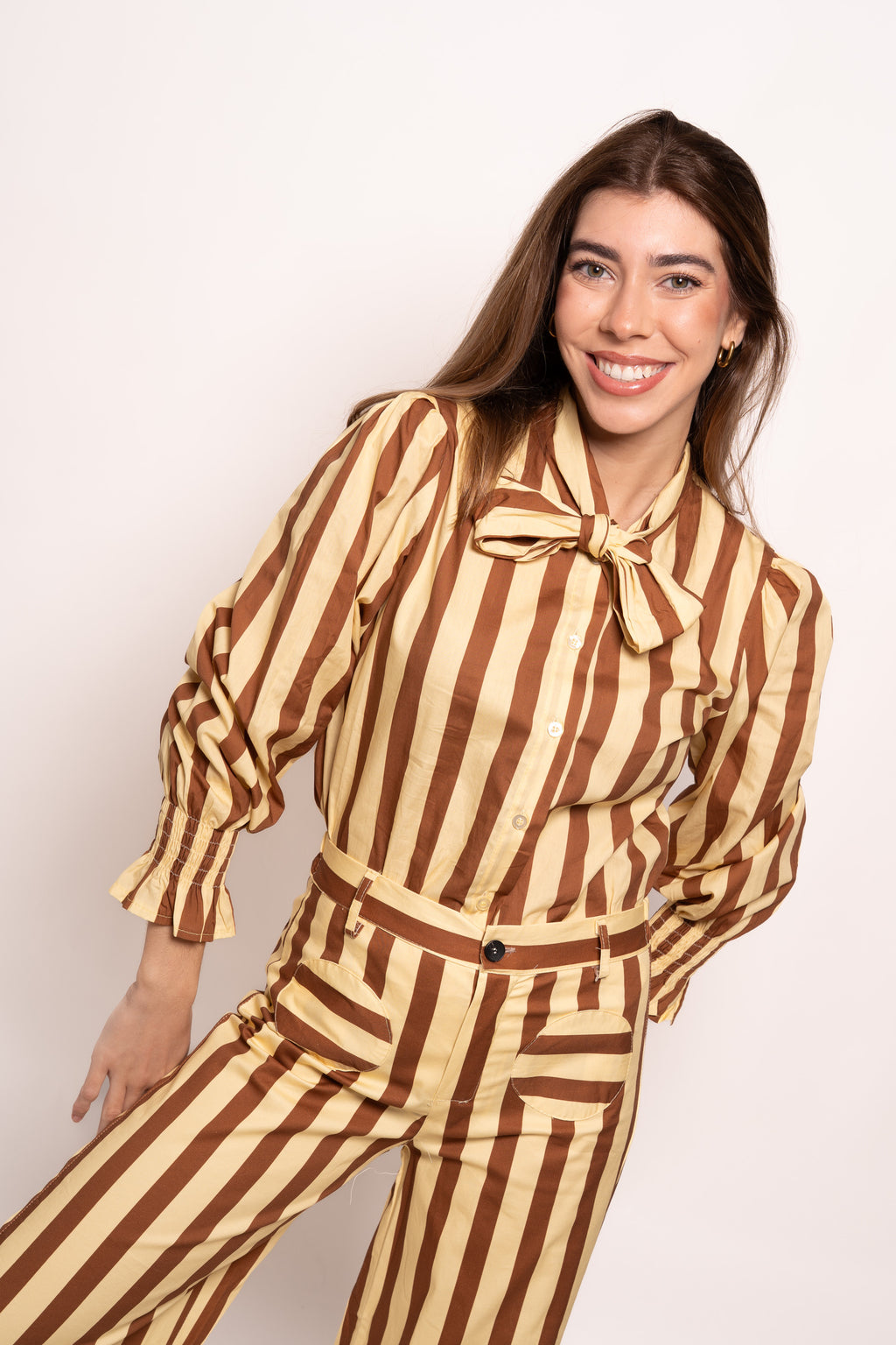 Conjunto rayas estampado