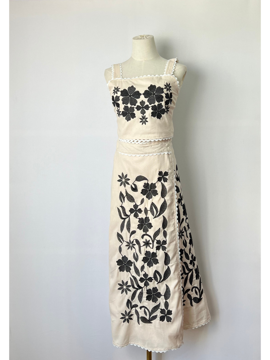 Conjunto Bordado Negro