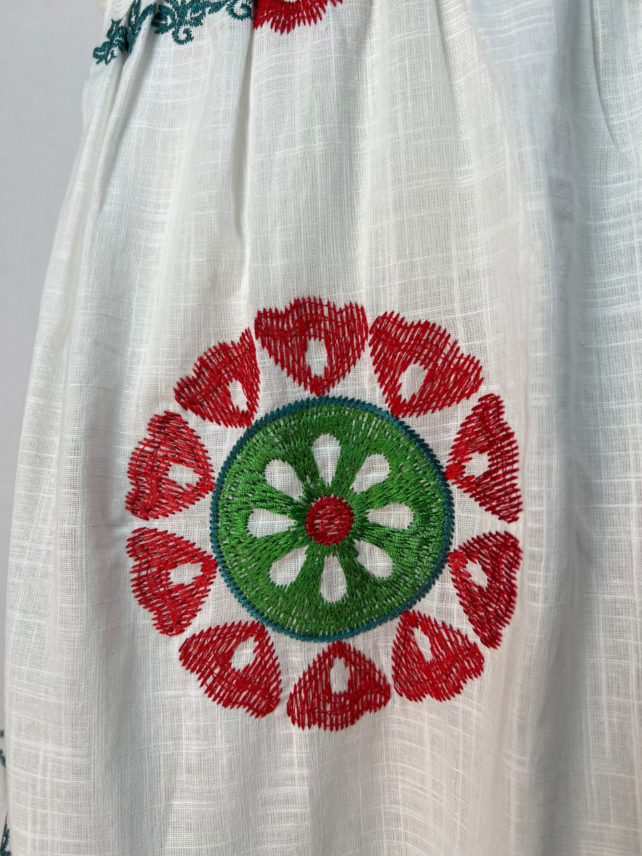 Vestido Bordado Blanco