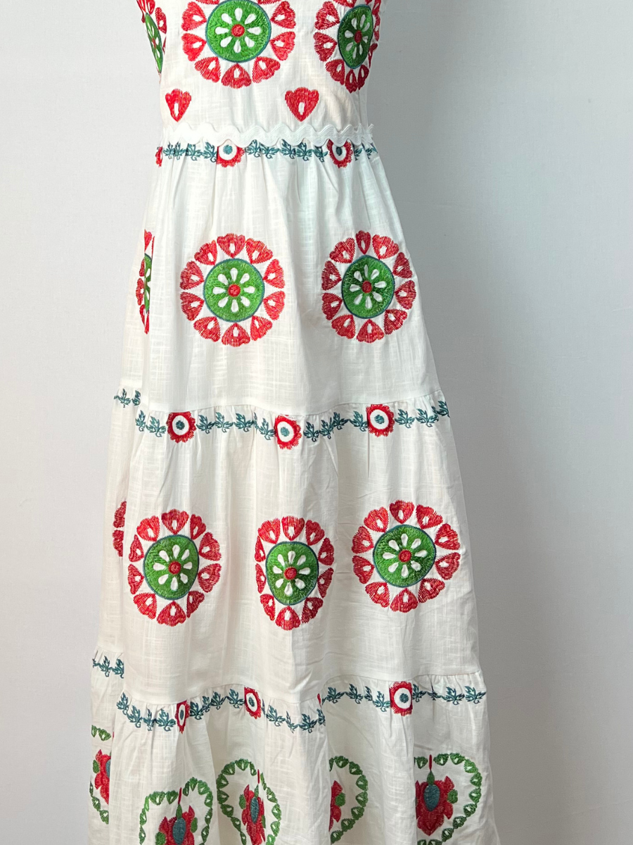 Vestido Bordado Blanco