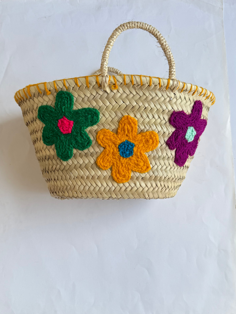 Cesta mini flores