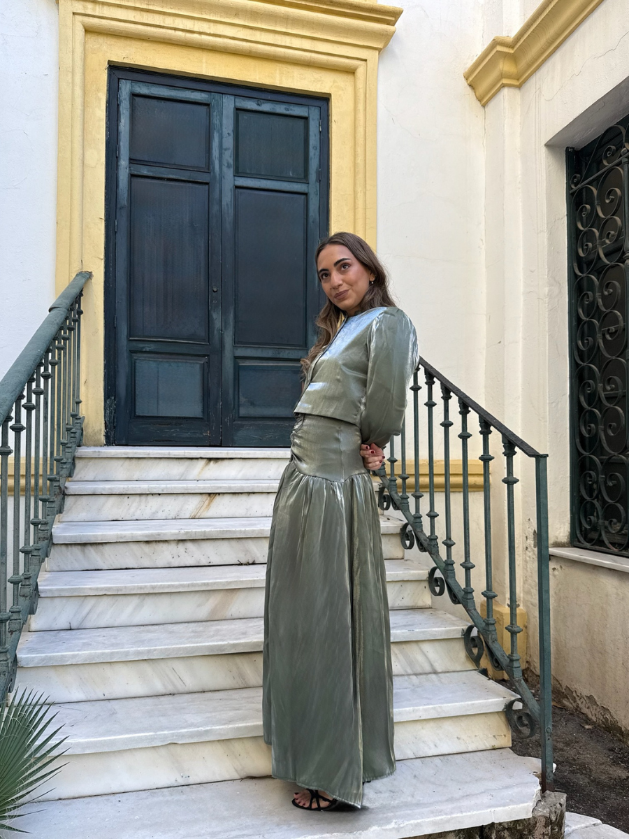 Conjunto Abotonado Verde