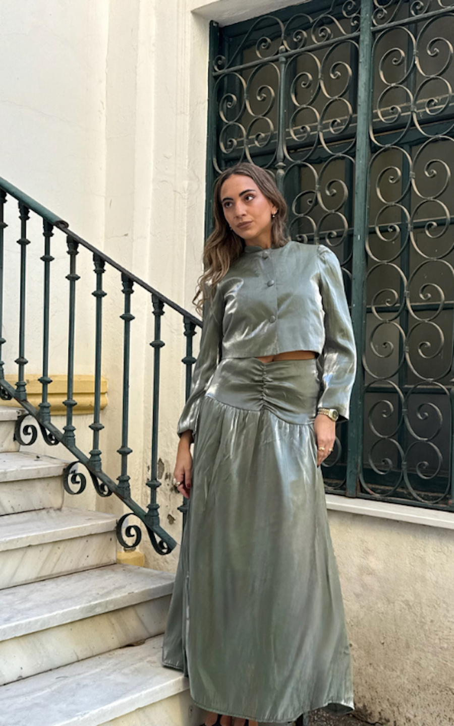 Conjunto Abotonado Verde