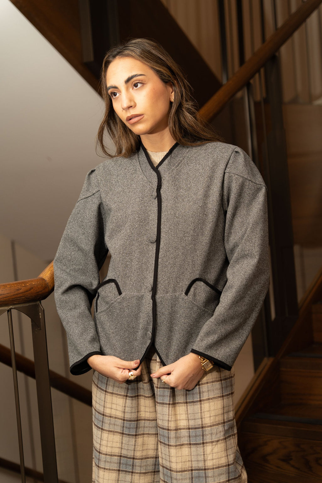 Chaqueta Gris