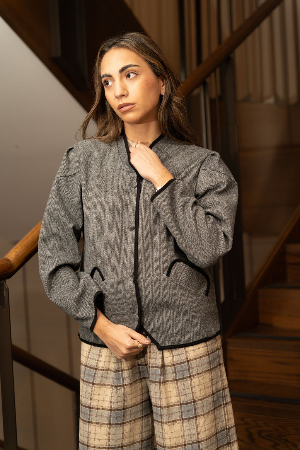 Chaqueta Gris