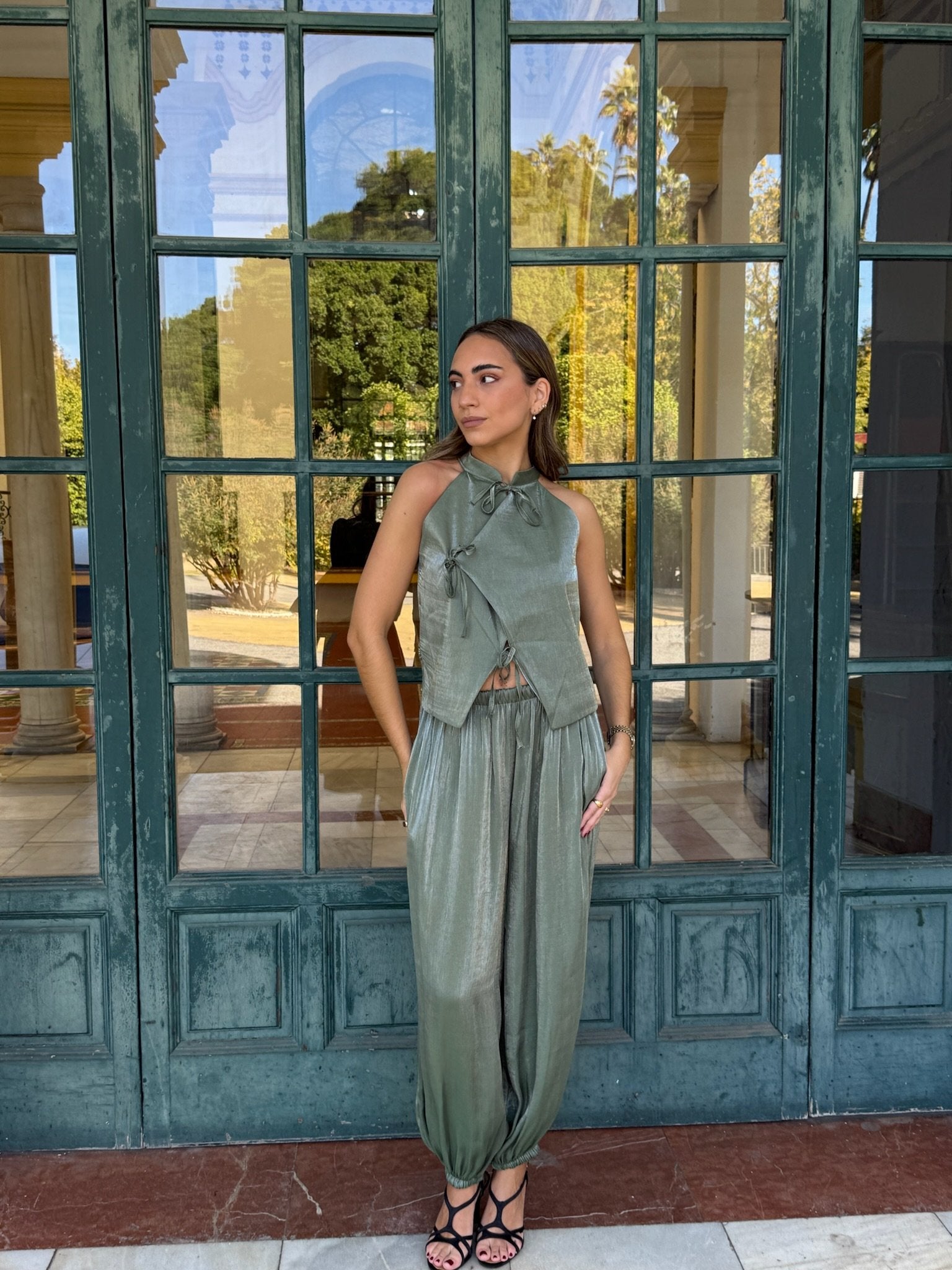 Conjunto Lazos Verde