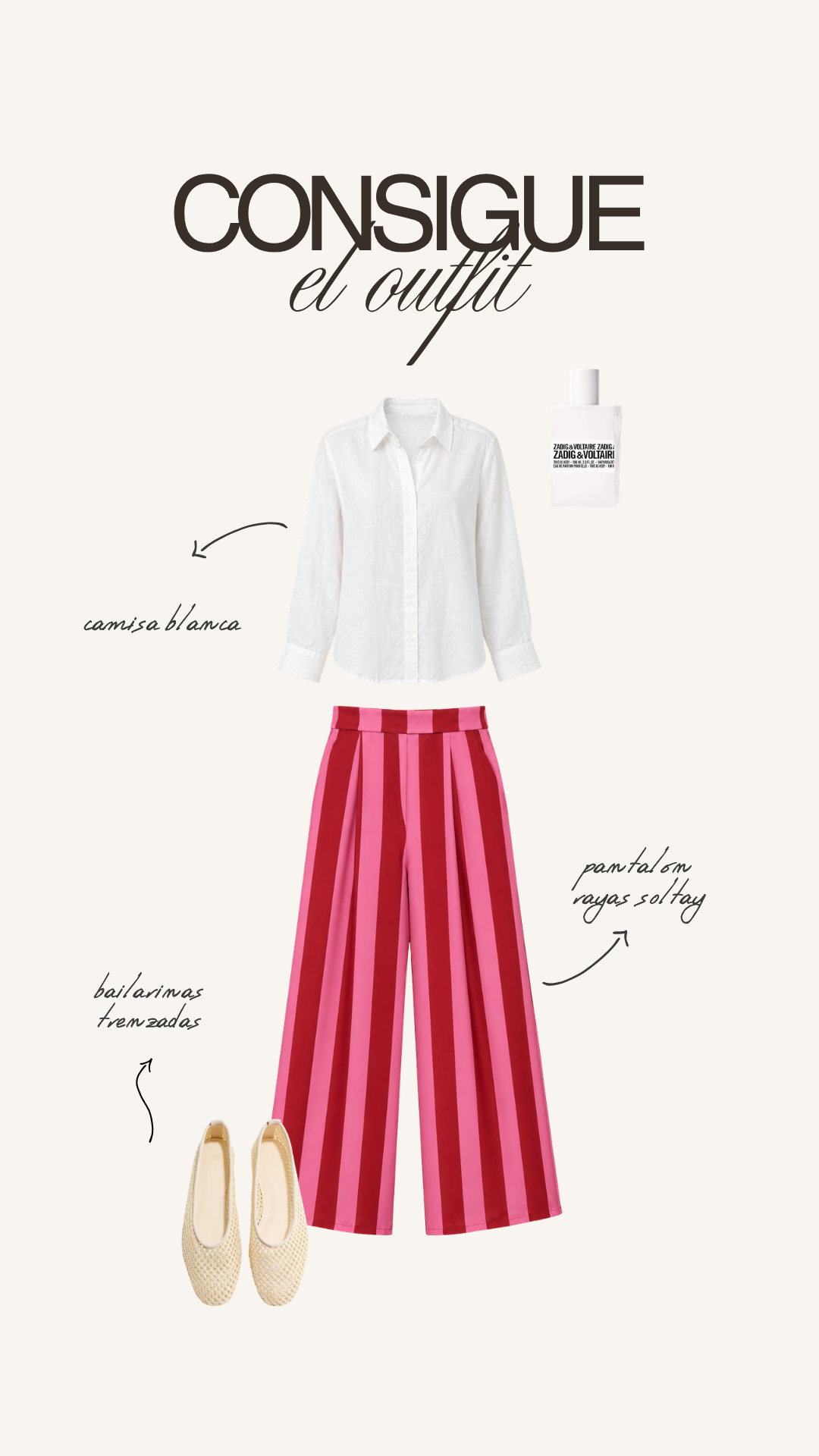 Pantalón rayas rosa
