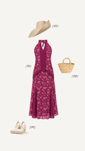 Conjunto Estampado Fucsia