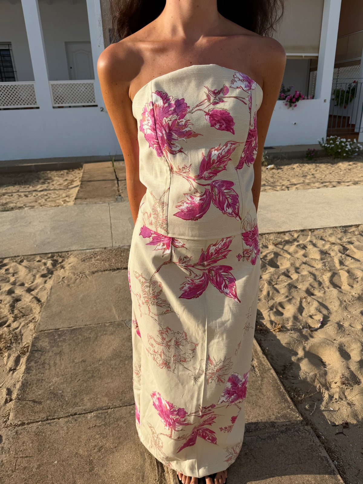 Corsé Estampado Fucsia