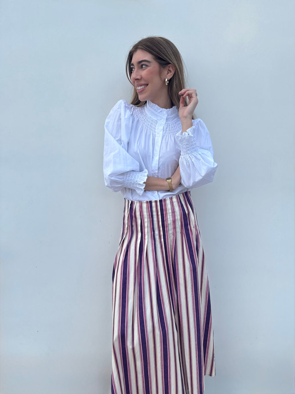 Blusa Blanca Cuello