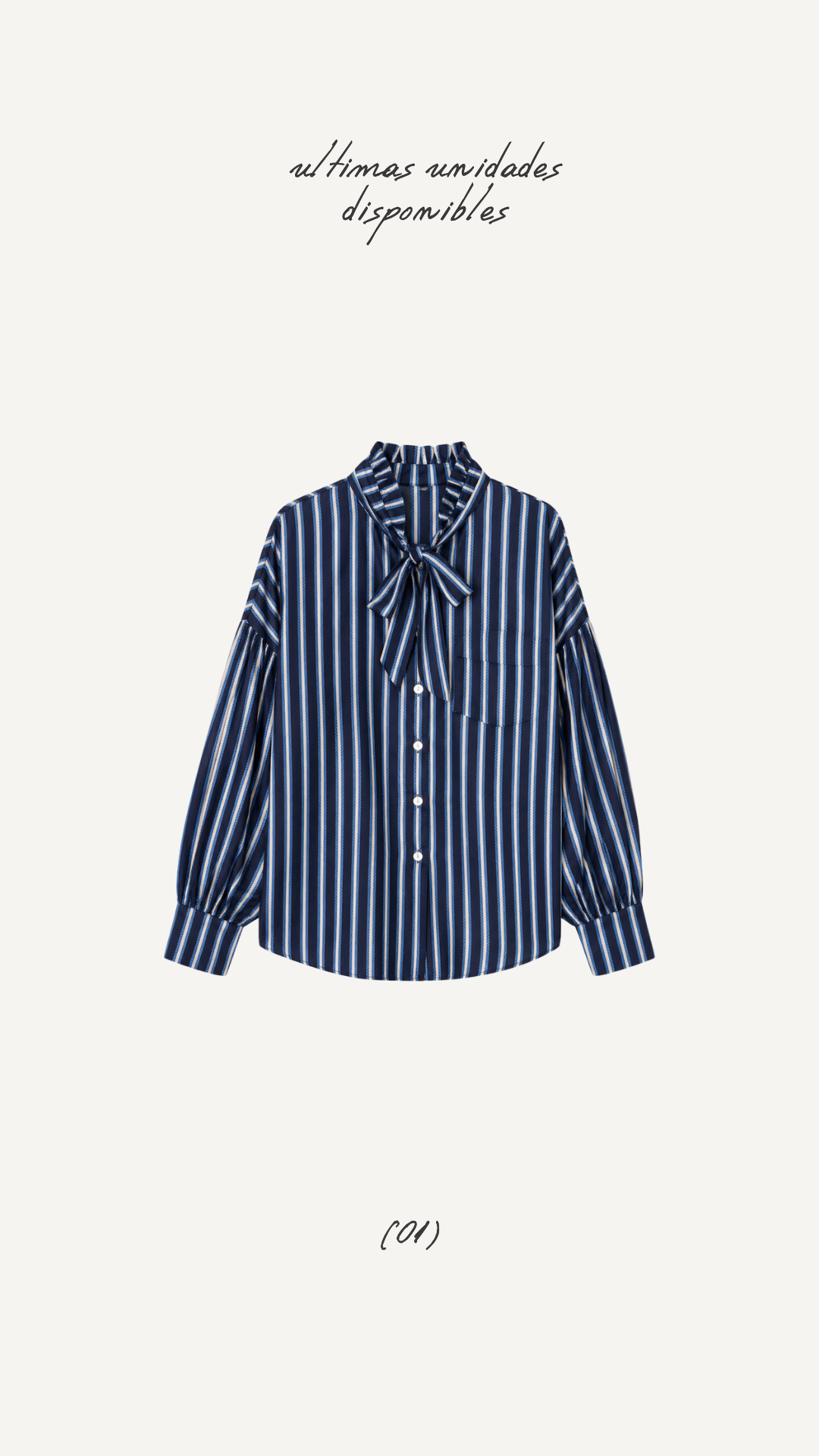 Blusa Rayas Azul