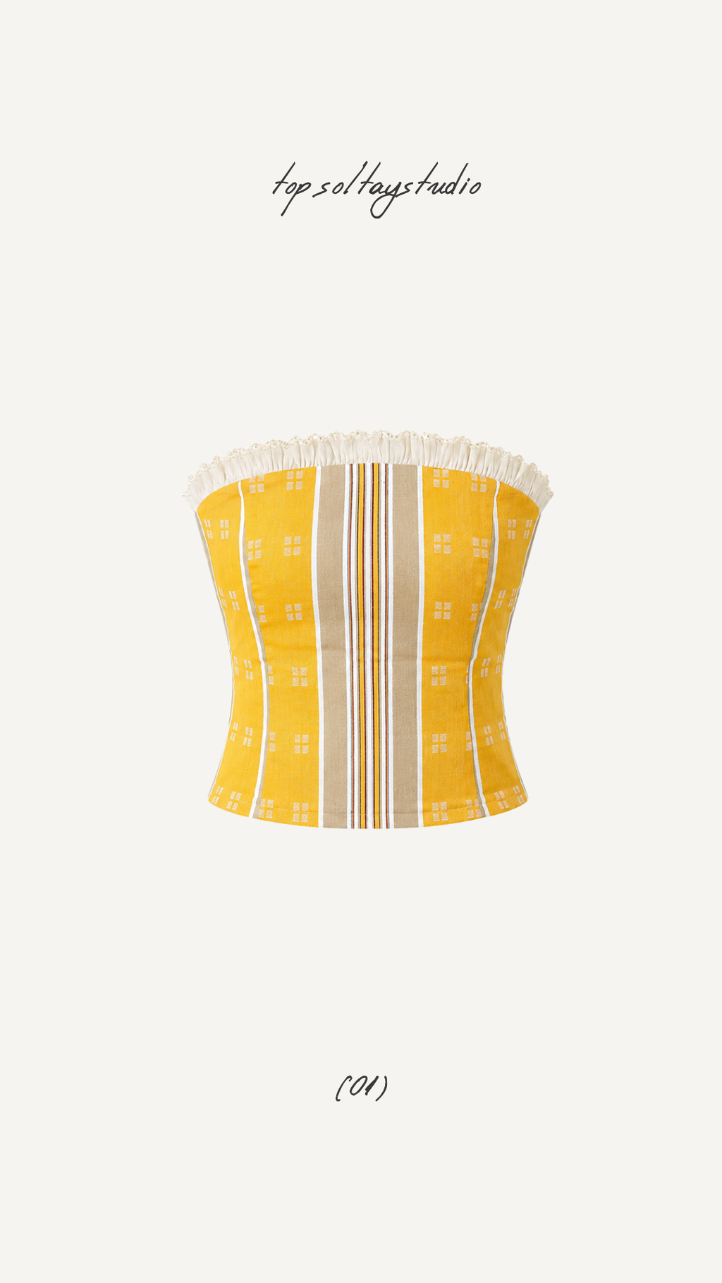Corsé Estampado Amarillo