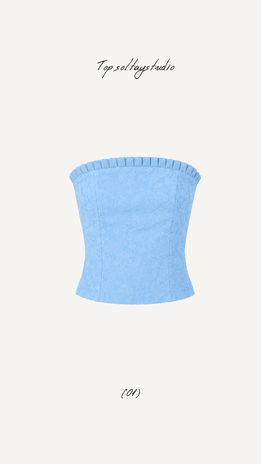 Corsé Estampado Azul