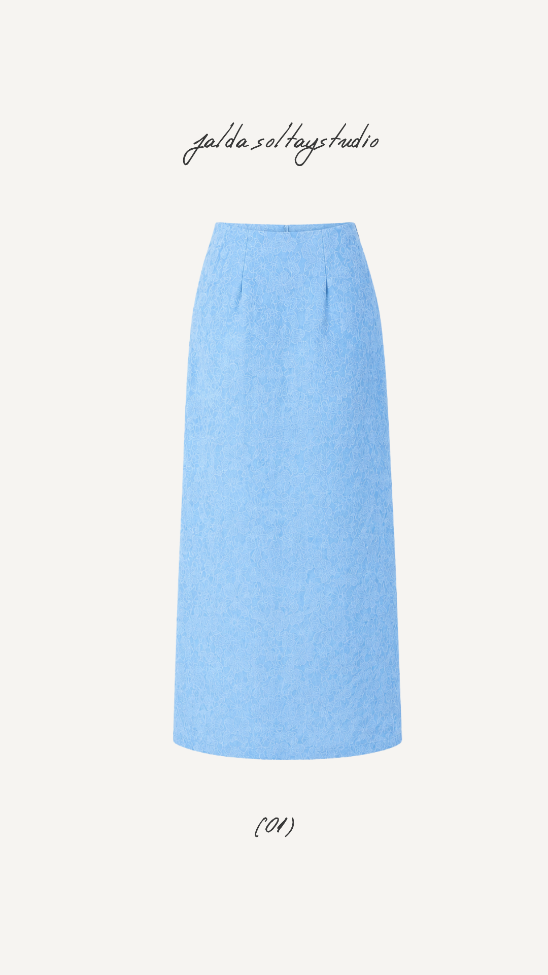 Falda Estampada Azul