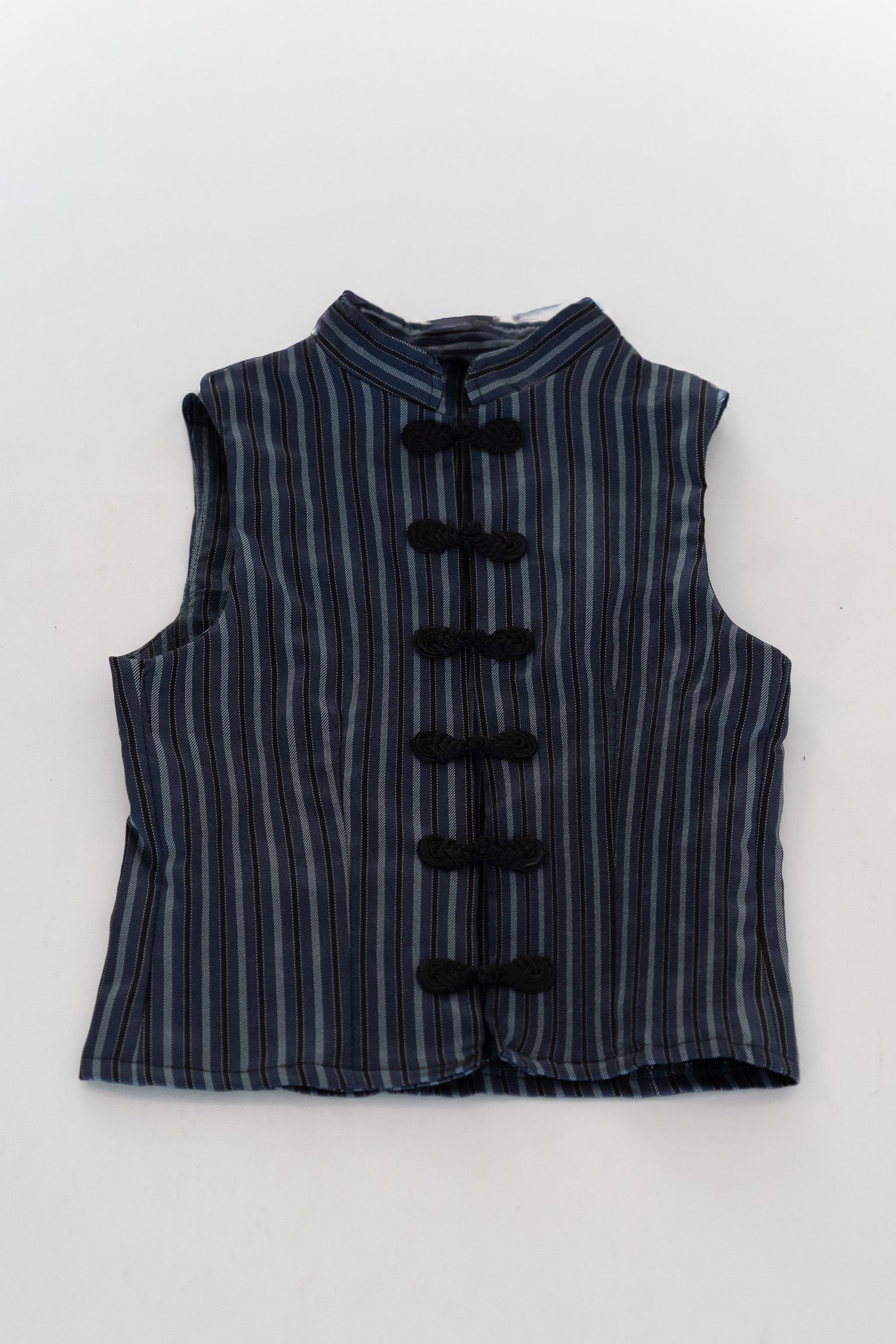 Top asiático tejido rayas