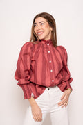 Blusa Rayas Rosa