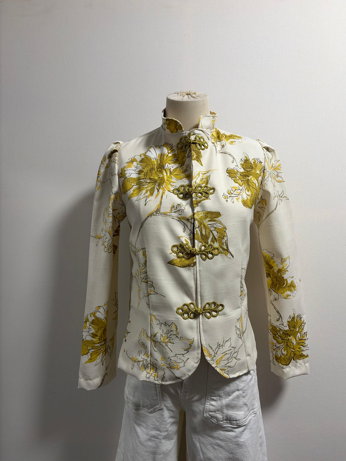 Chaqueta Estampada Amarilla