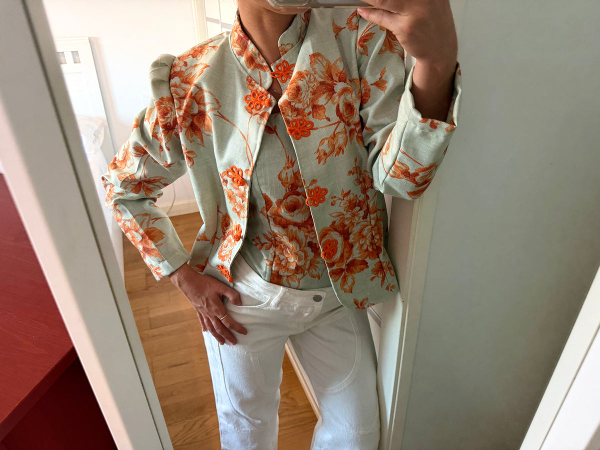 Corsé Estampado Naranja