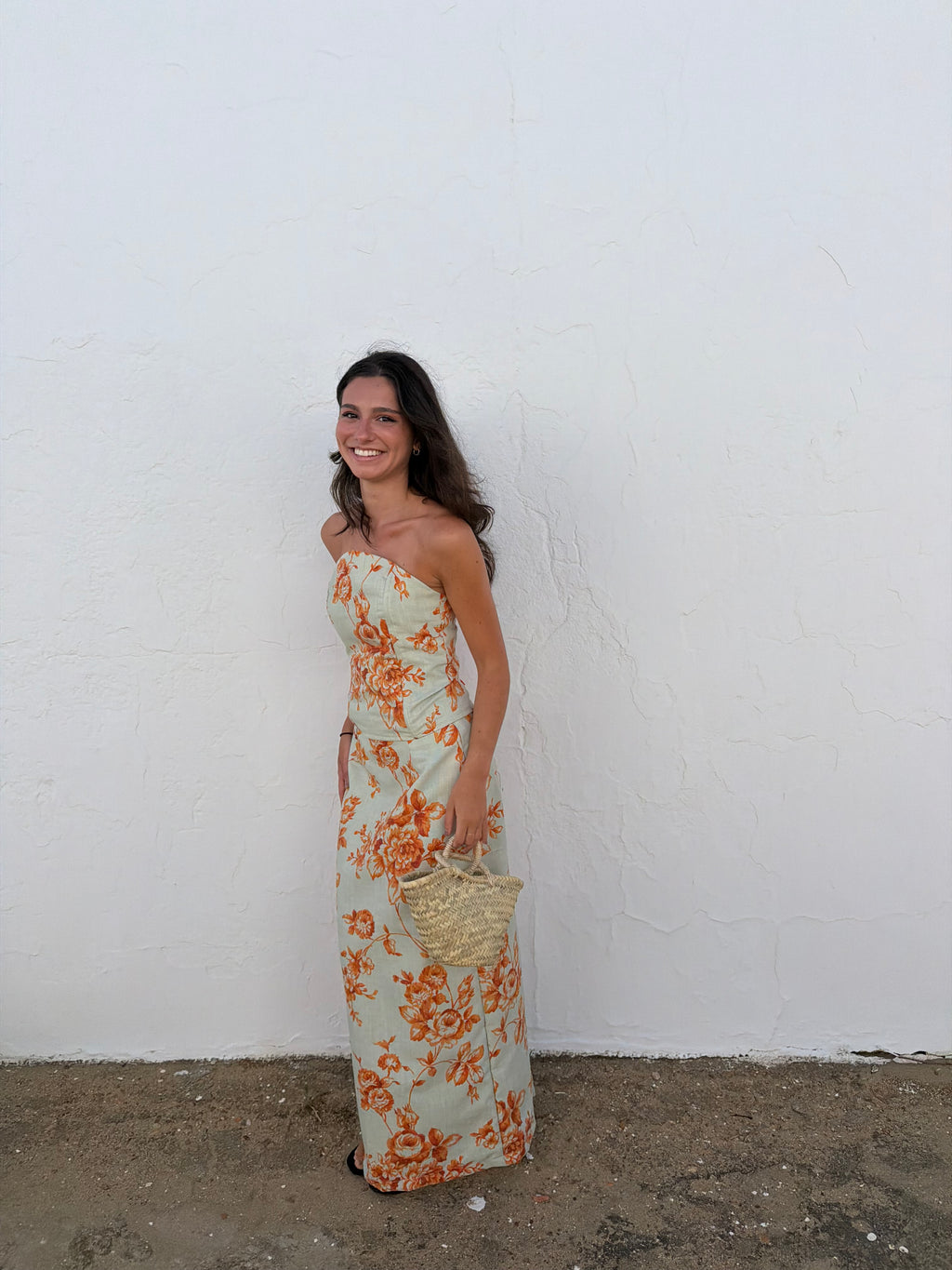 Corsé Estampado Naranja