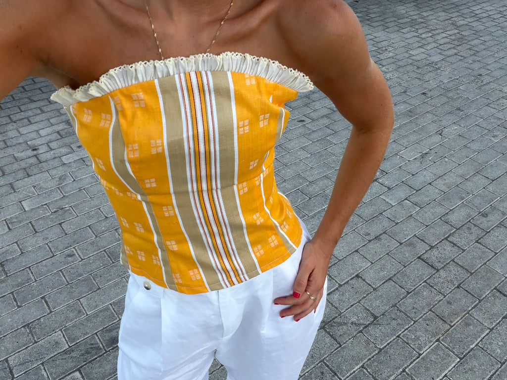 Top Estampado Amarillo