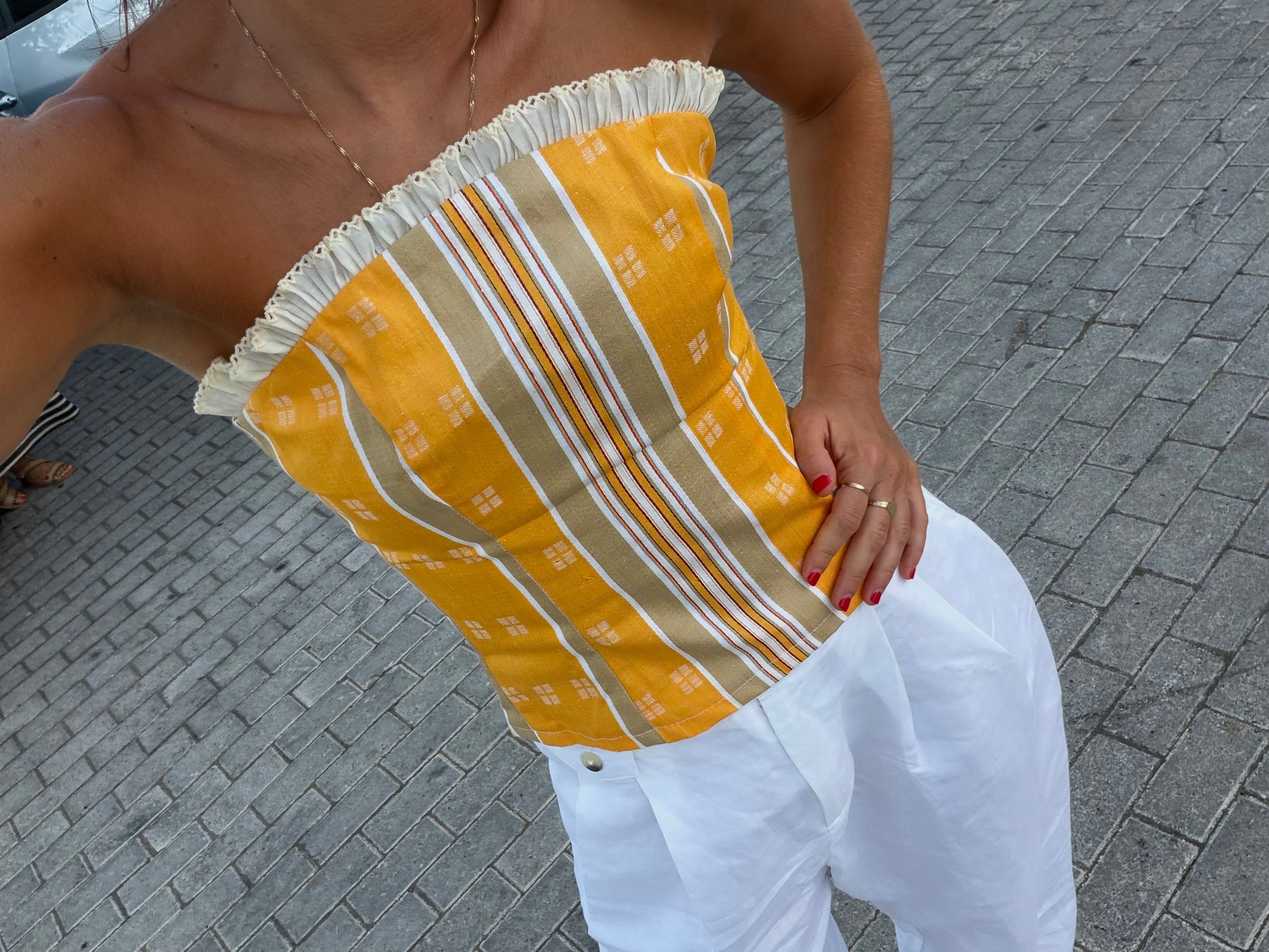 Top Estampado Amarillo