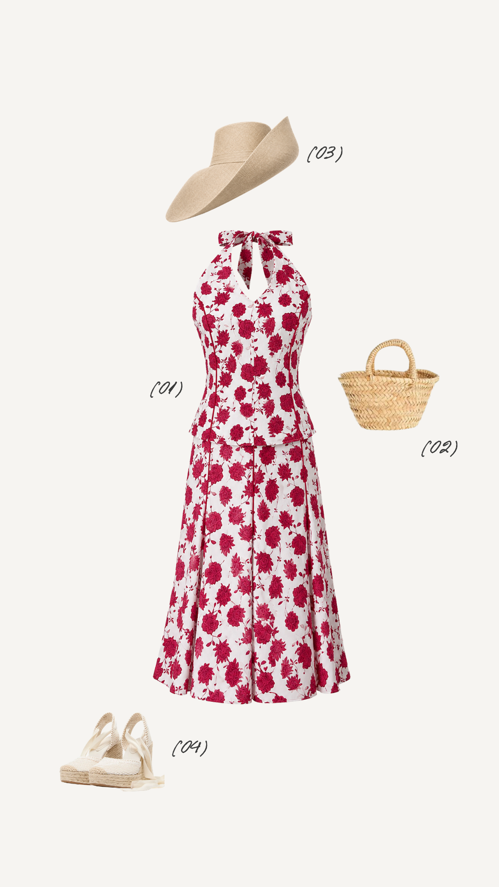 Conjunto Estampado Rojo
