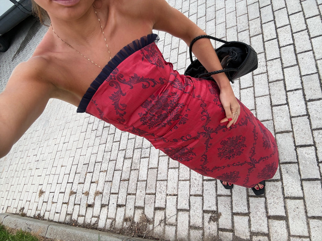 Top Estampado Rojo