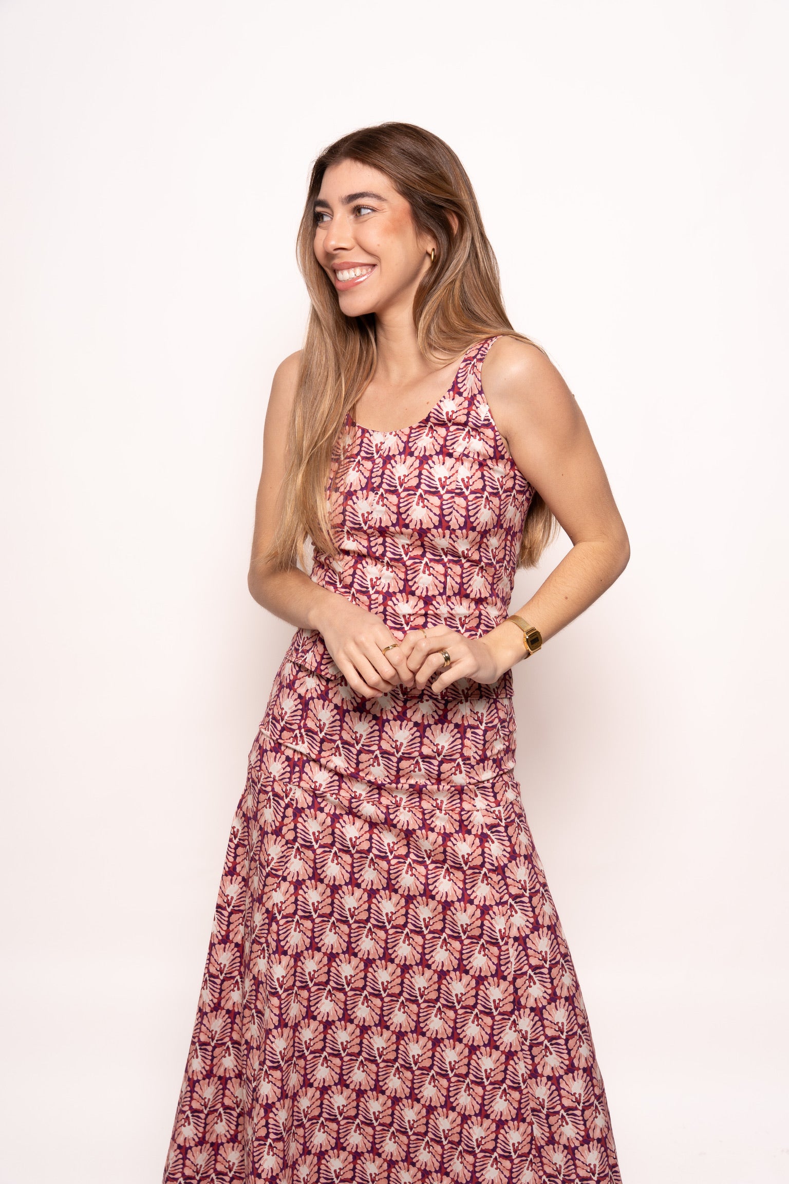 Conjunto Estampado Rosa