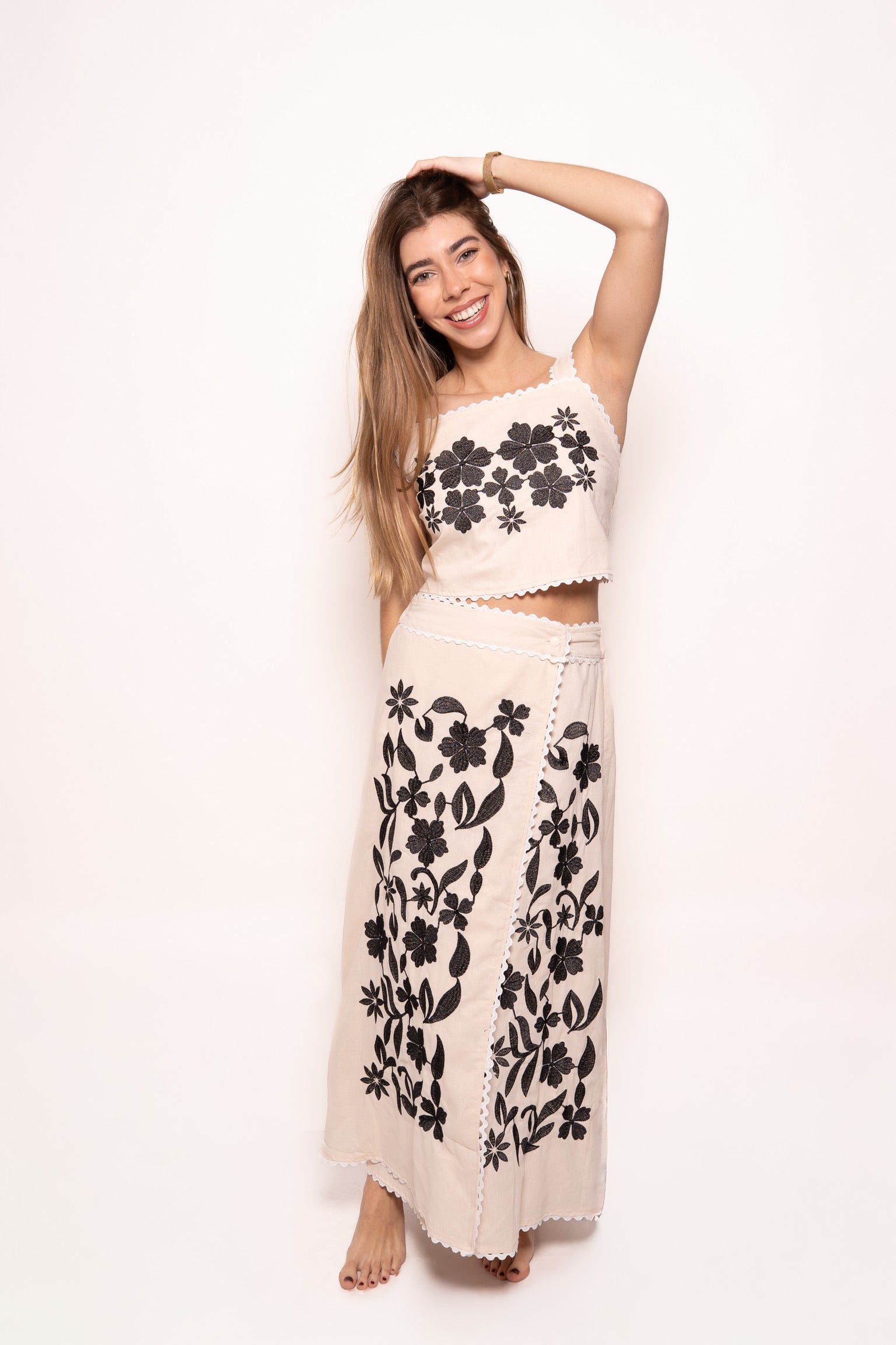 Conjunto Bordado Negro