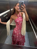 Vestido Estampado Rojo