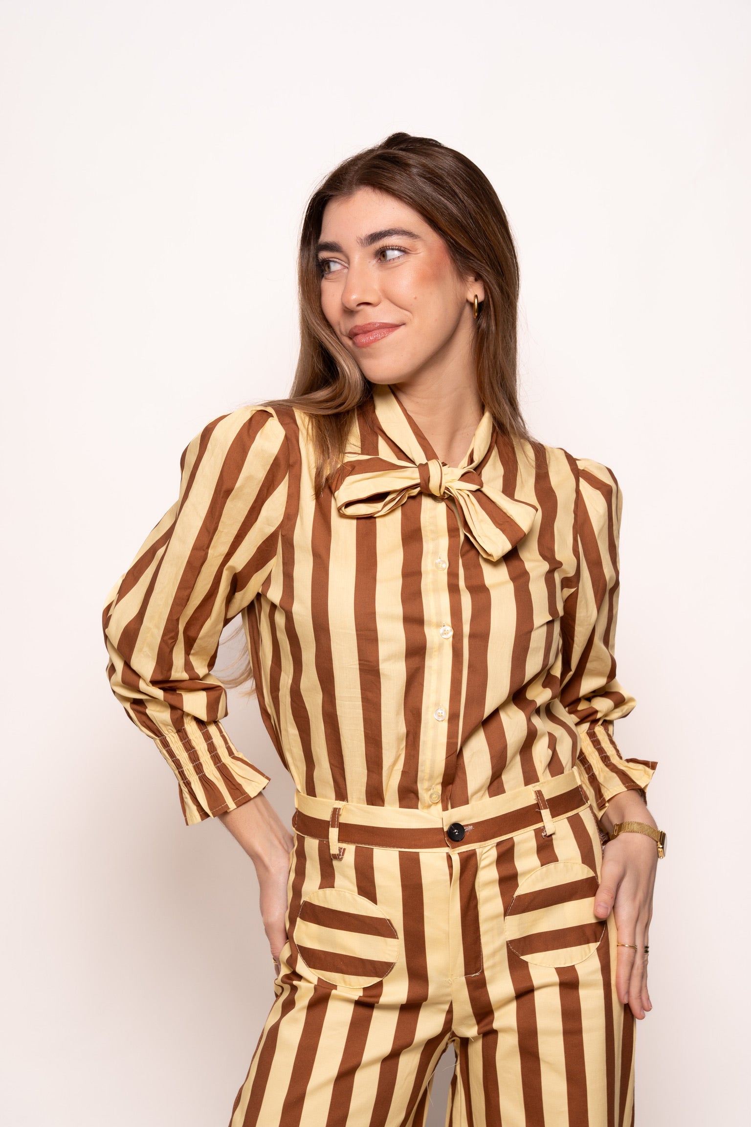 Conjunto rayas estampado