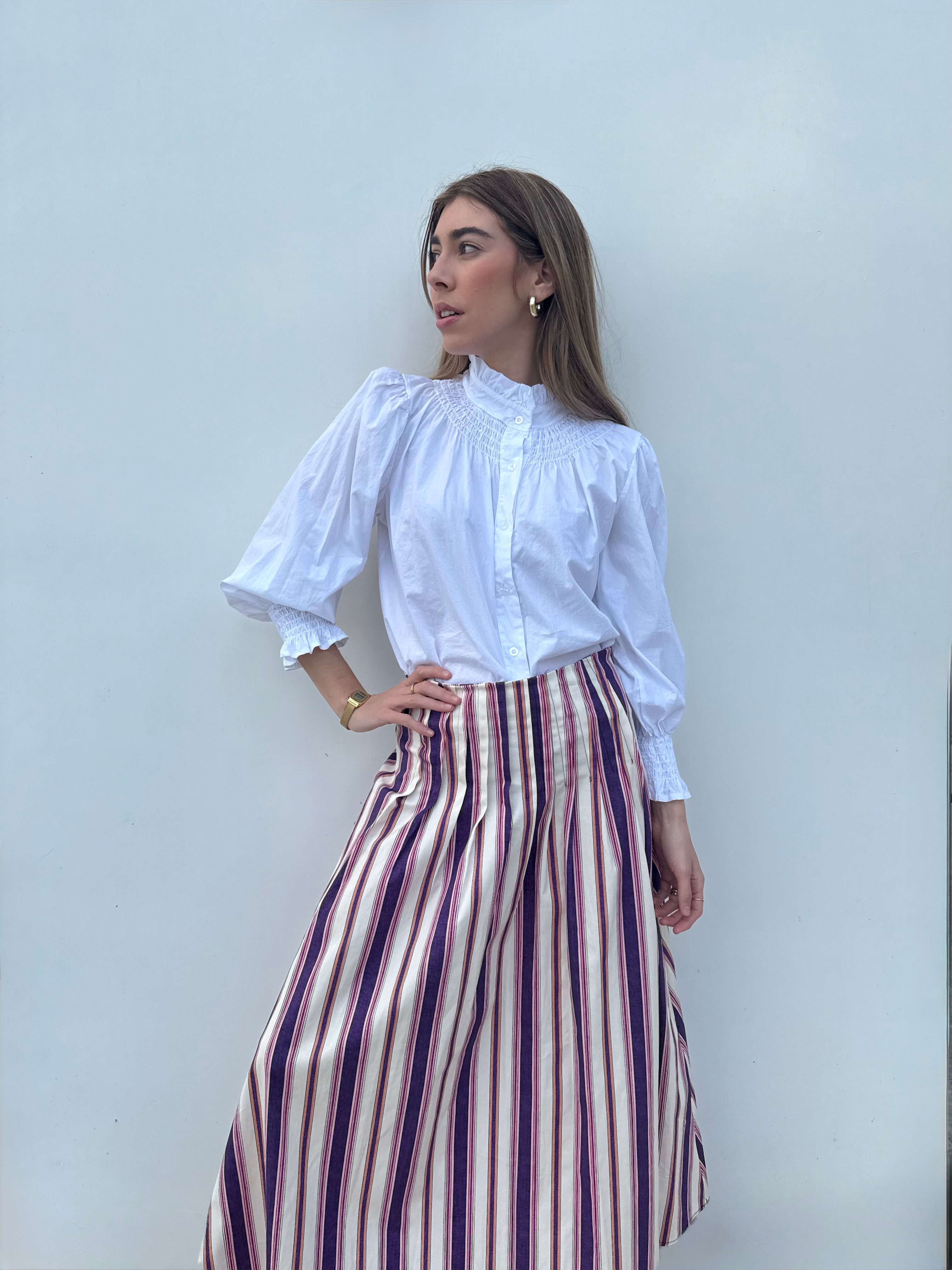 Blusa Blanca Cuello