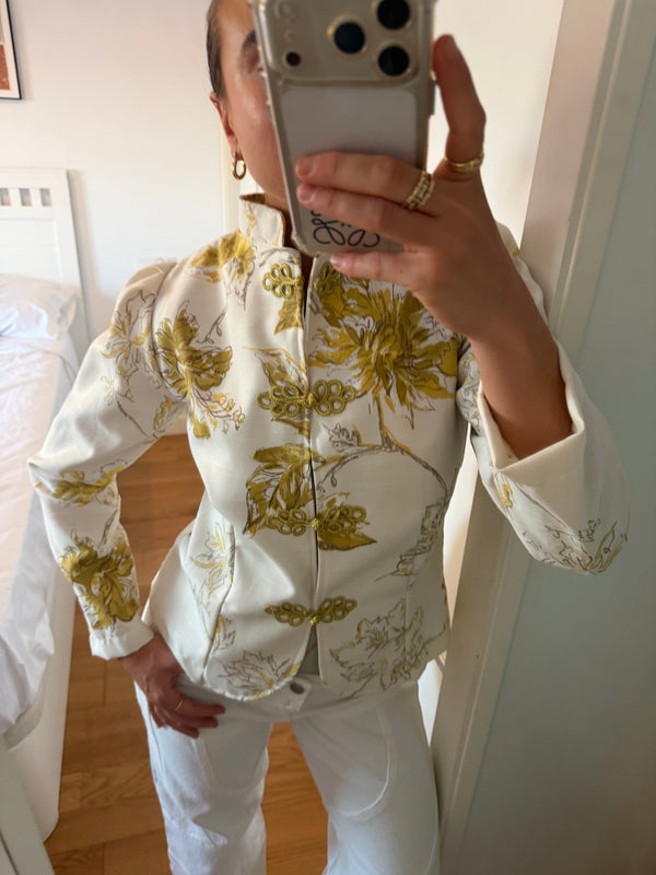Chaqueta Estampada Amarilla
