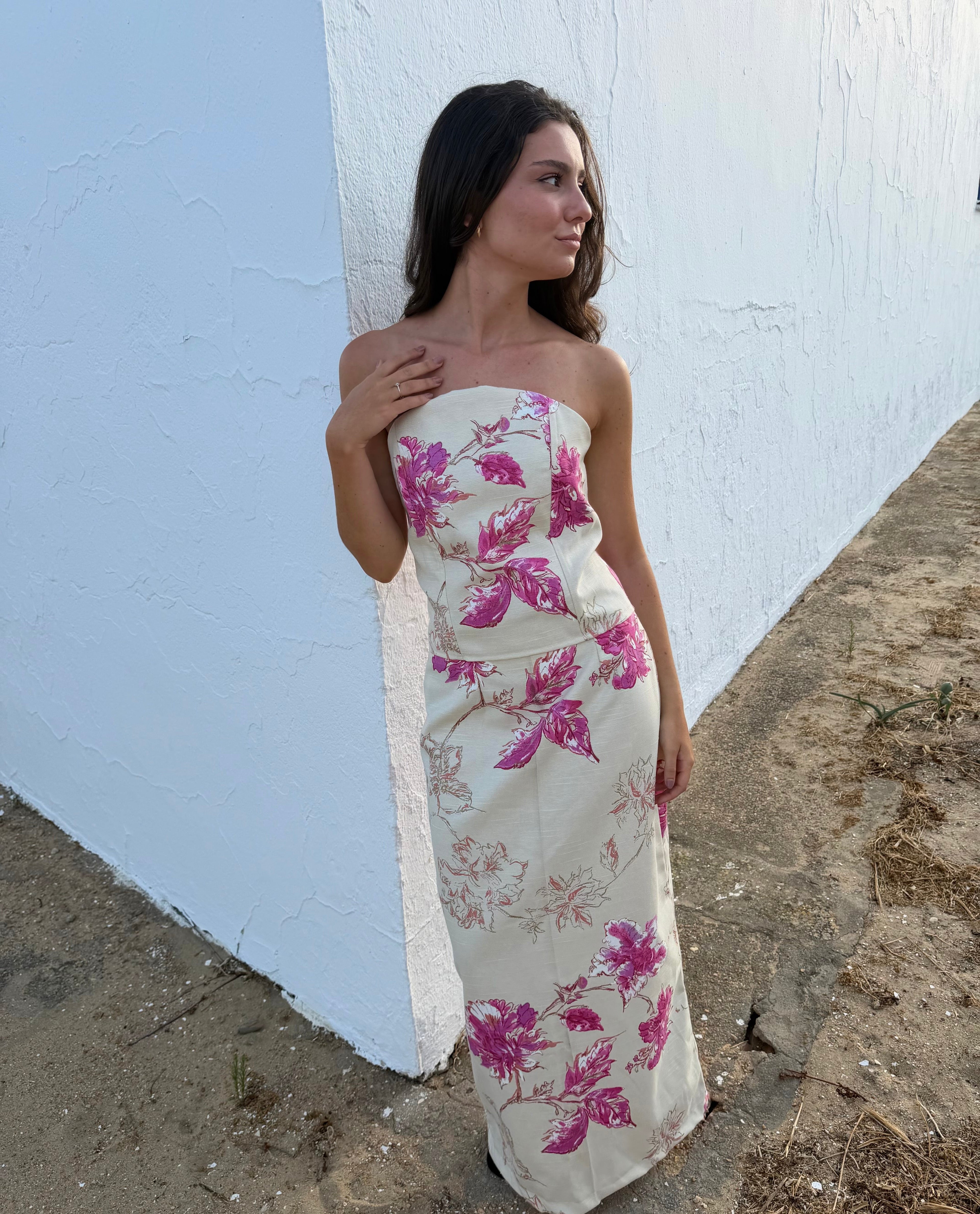 Corsé Estampado Fucsia