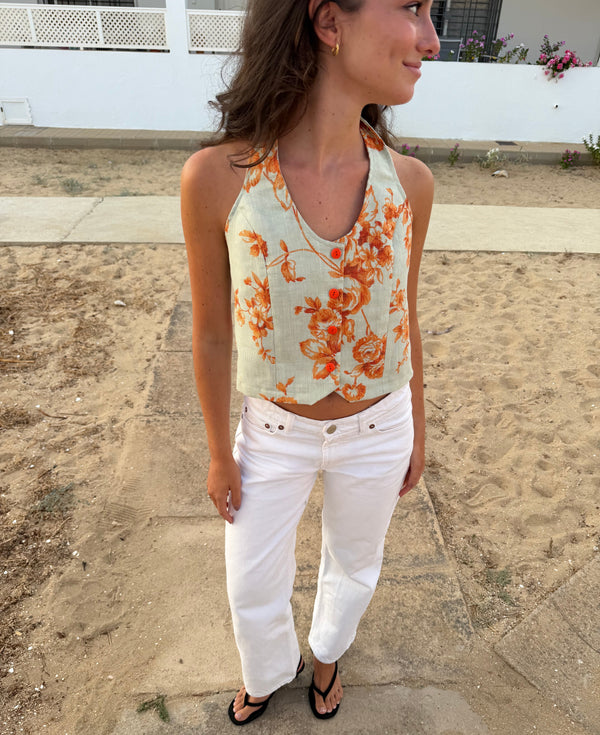 Top Lazo Naranja