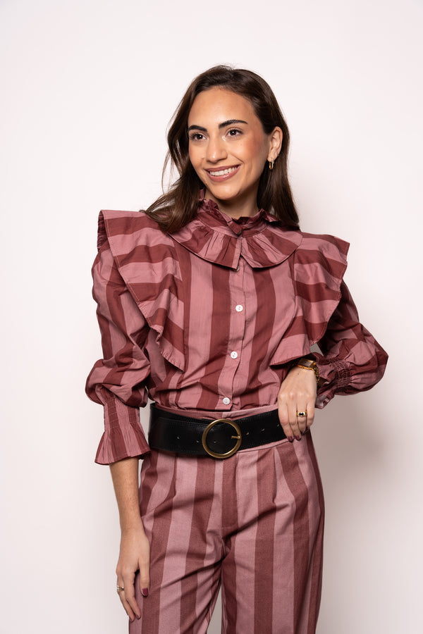 Conjunto Rayas Rosa