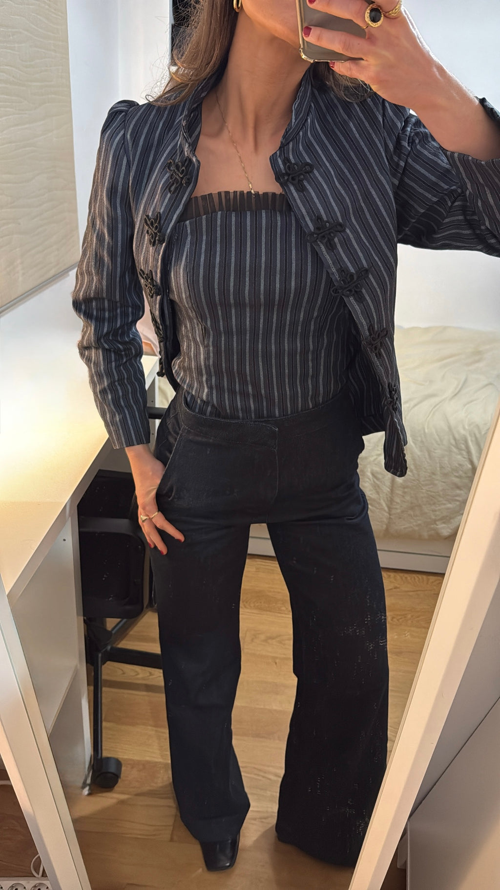 Top Palabra de Honor Tejido Rayas