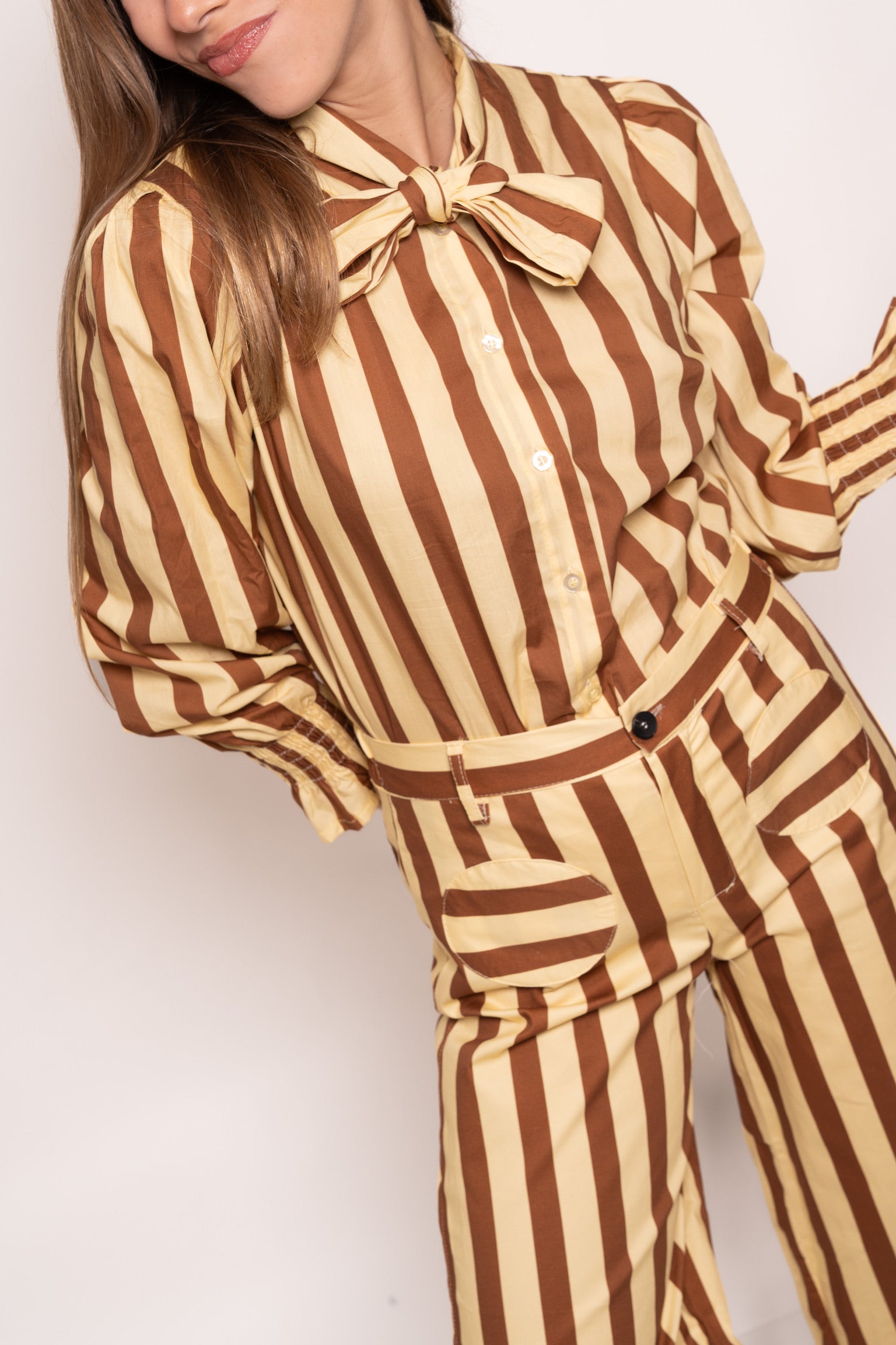 Conjunto rayas estampado