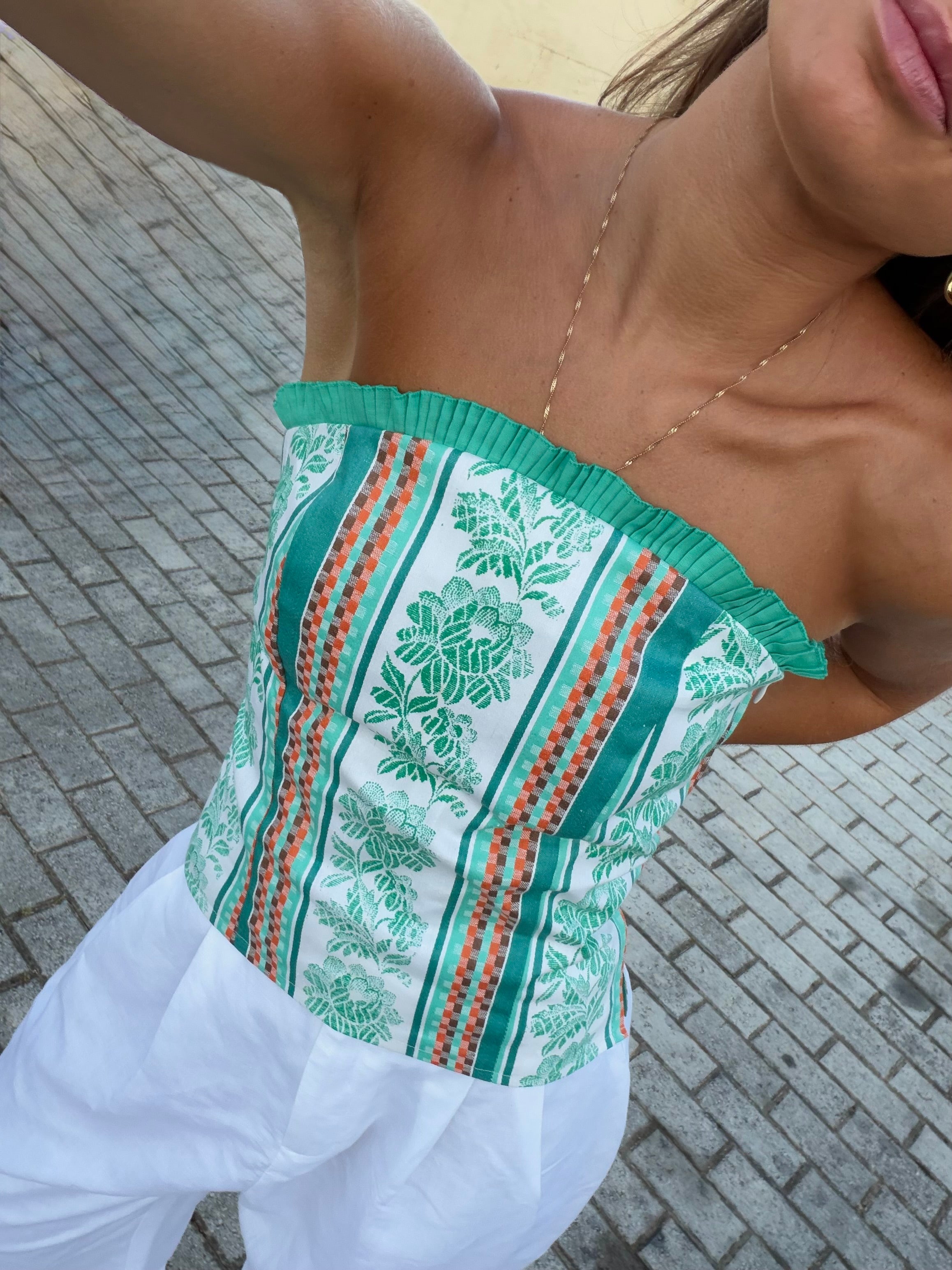 Top Estampado Verde