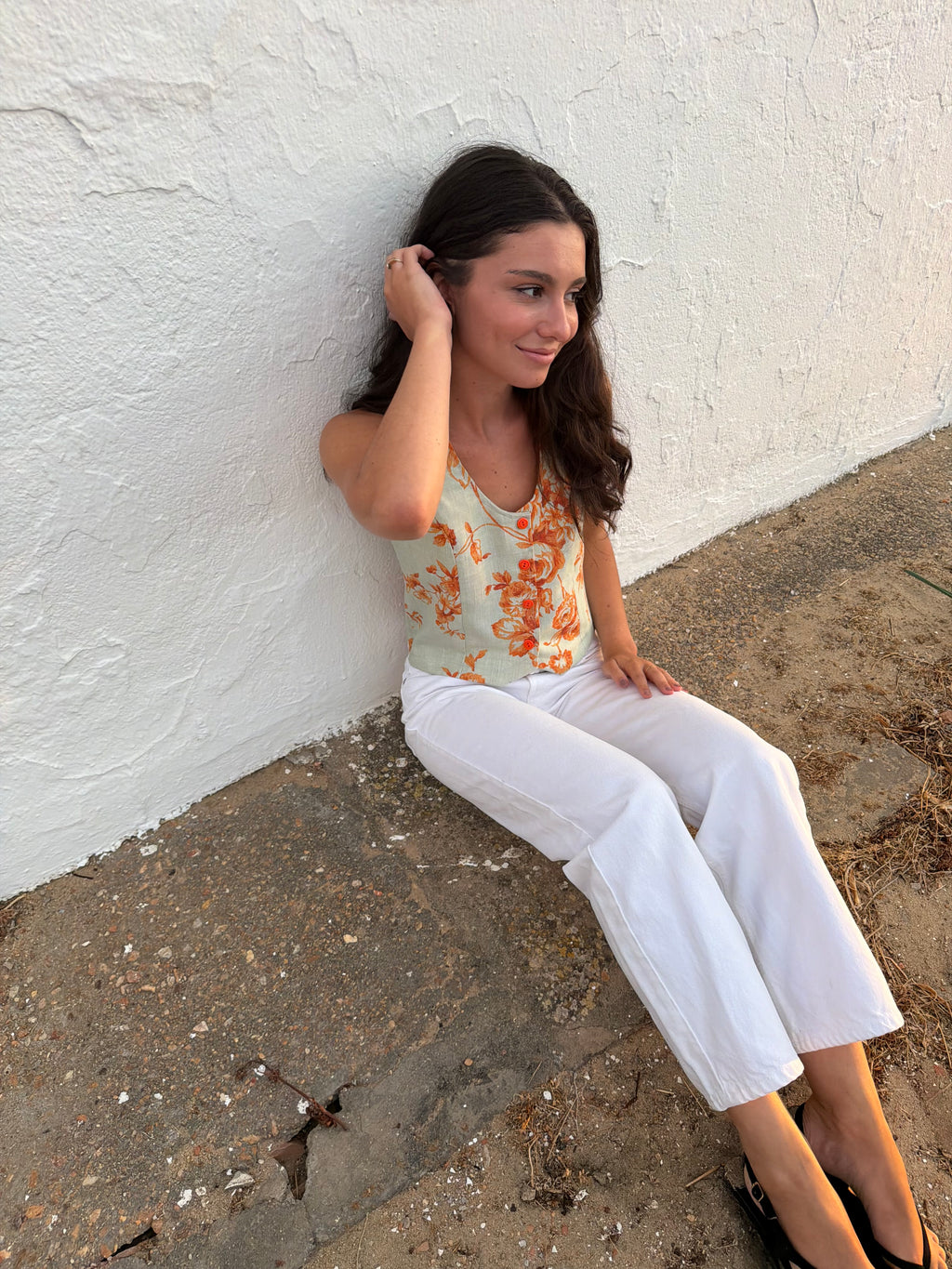 Top Lazo Naranja