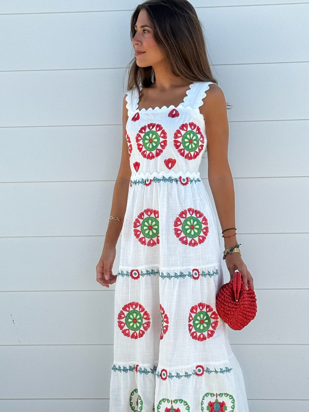 Vestido Bordado Blanco