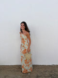 Falda Estampada Naranja