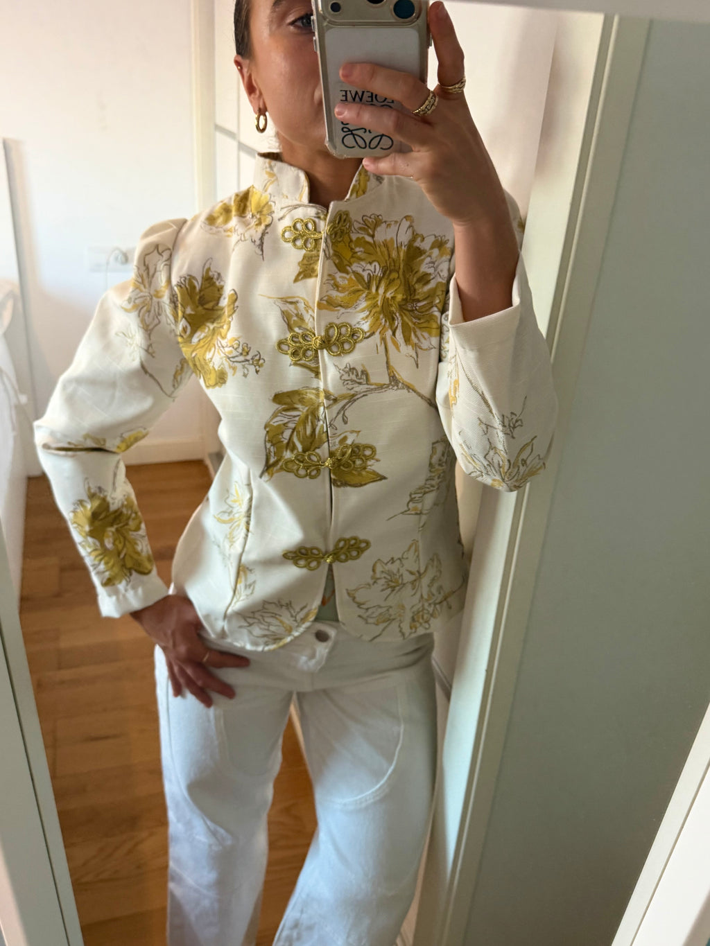 Chaqueta Estampada Amarilla