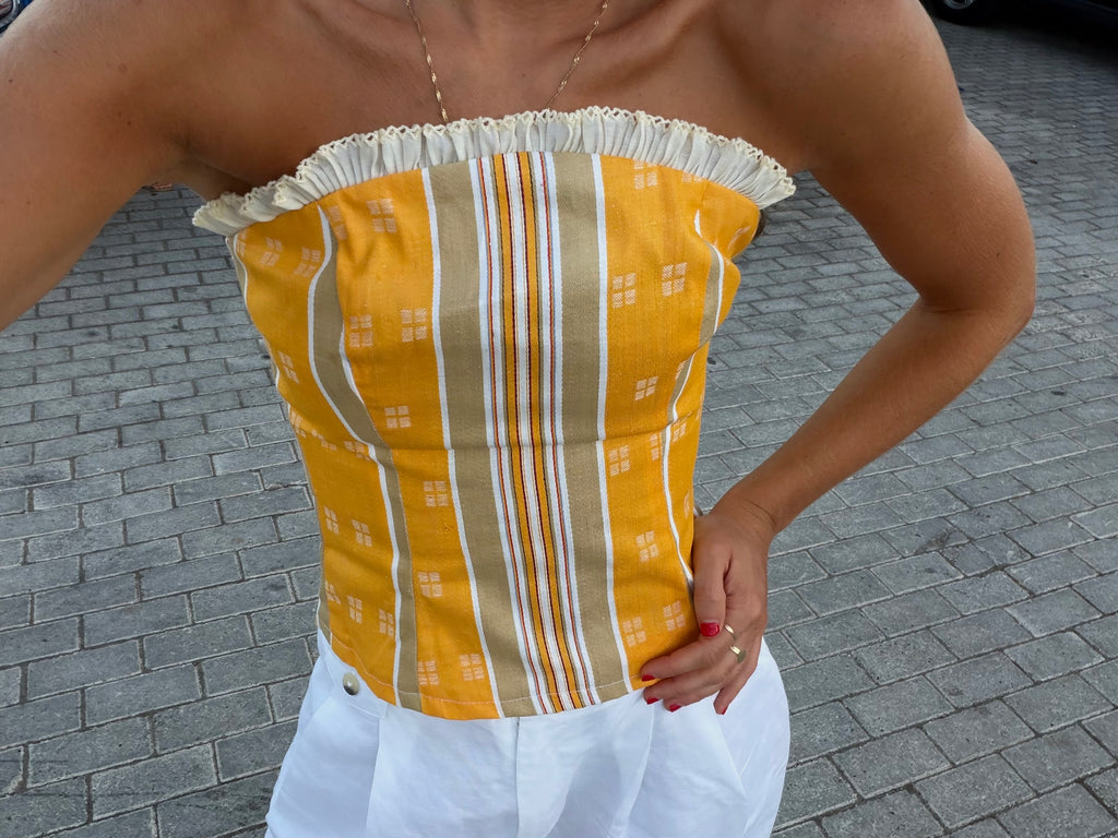 Top Estampado Amarillo