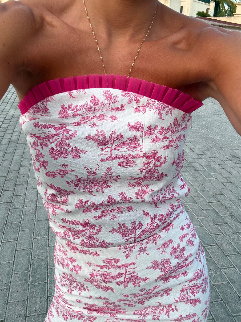 Top Estampado Rosa